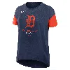 Nike Detroit Tigers Flowy Womenâs  Women's Dri-fit Mlb T-shirt In Blue