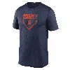 Nike Navy Detroit Tigers Home Plate Icon Legend Performance T-shirt In Blue