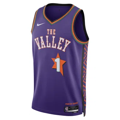 Nike Devin Booker Phoenix Suns 2024/25 City Edition  Men's Dri-fit Nba Swingman Jersey In Purple
