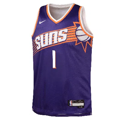 Nike Kids' Devin Booker Phoenix Suns Icon Edition 2023/24  Men's Dri-fit Nba Swingman Jersey In Purple