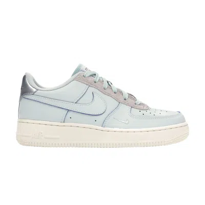 Pre-owned Nike Devin Booker X Air Force 1 Low Gs 'moss Point' | Blue | Kid's Size 4.5
