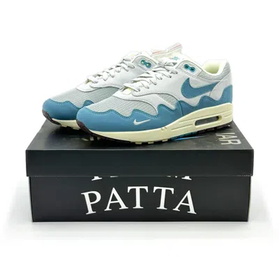 Pre-owned Nike Dh1348-004  Air Max 1 Patta Waves Noise Aqua Metallic Silver Pure Platinum