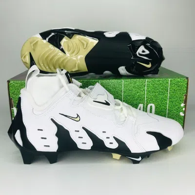 Pre-owned Nike Diamond Turf 96 Td White Black Gold Footballs Cleats Men's 10.5 Hj3360-100