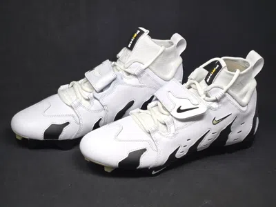 Pre-owned Nike Diamond Turf Dt 96 Men's Sizes White Black Football Cleats Deion Hj3360-100