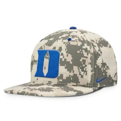 Nike Duke Blue Devils Dugout True Menâs  Men's Dri-fit College Fitted Hat In Gray