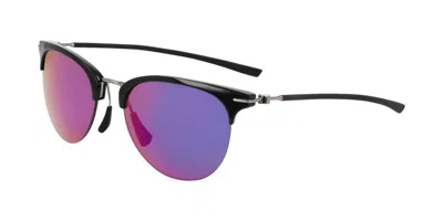 Nike Divot Ev24038 012 Women's Sunglasses Black Size 54 In Multi