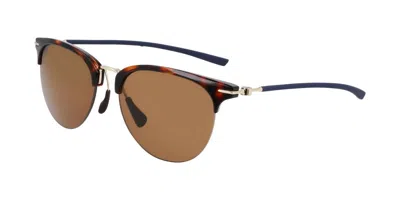 Nike Divot Pl Ev24040 Polarized 240 Women's Sunglasses Tortoiseshell Size 54 In Brown
