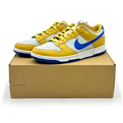 Pre-owned Nike Dn1431-700  Dunk Low Next Nature Wheat Gold Yellow Blue Royal (women's)