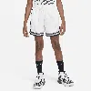 Nike Dna Big Kids' 5" Basketball Shorts In White