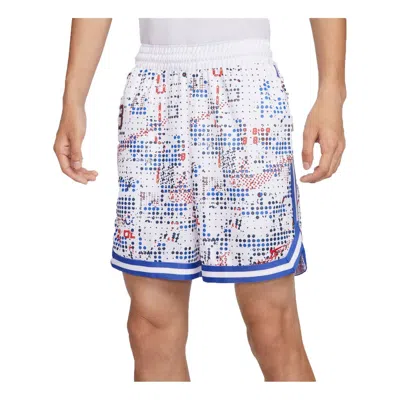 Nike Dna Dri-fit Basketball Shorts Asia Sizing 'white Multi-color'