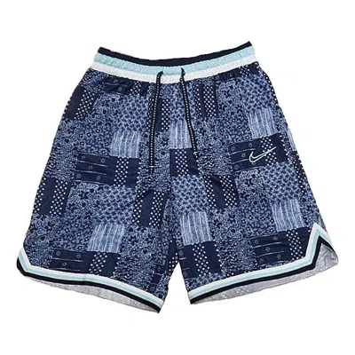 Nike Dna Flowers Embroidered Basketball Shorts Blue