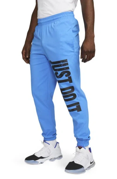 Nike Dna Woven Basketball Joggers In Blue