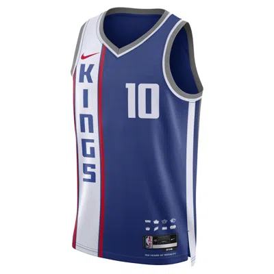 Nike Domantas Sabonis Sacramento Kings City Edition 2023/24  Men's Dri-fit Nba Swingman Jersey In Blue