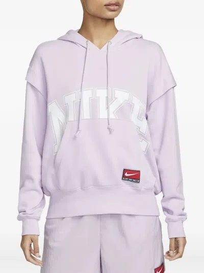 Nike Double-layered Fleece Hoodie In Purple