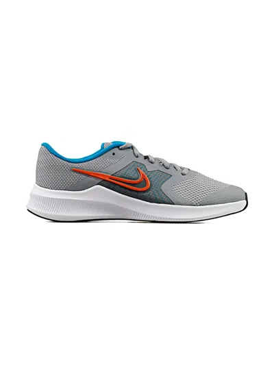 Nike Kids' Downshifter 11 "grey/orange" Sneakers In Gray