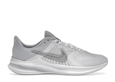 Pre-owned Nike Downshifter 11 Metallic Silver (women's) Sneakers In White/pure Platinum/wolf Grey In Multi