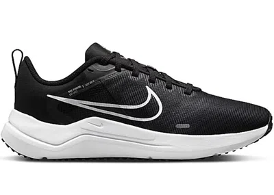 Pre-owned Nike Downshifter 12 White (women's) Sneakers In Black/smoke Grey/pure Platinum In Multi