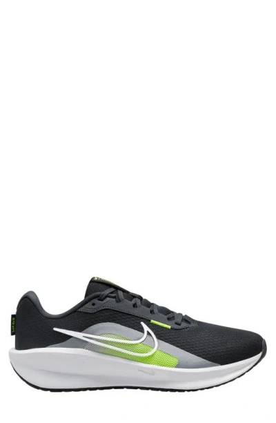 Nike Downshifter 13 Running Shoe In Anthracite/ White/ Black/ Volt