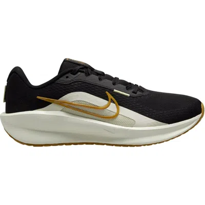 Nike Downshifter 13 Running Shoe In Black/bronzine/sea Glass