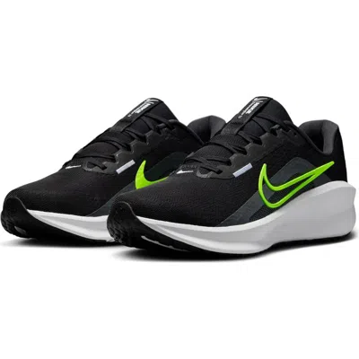 Nike Downshifter 13 Running Shoe In Black/volt/anthracite