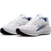Nike Downshifter 13 Running Shoe In White/metallic Silver/slate