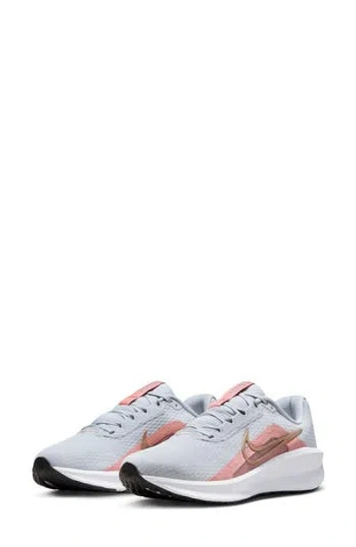 Nike Downshifter 13 Sneaker In White/red Bronze/black