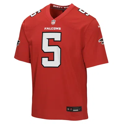 Nike Drake London Atlanta Falcons Big Kids' Game Jersey In Red