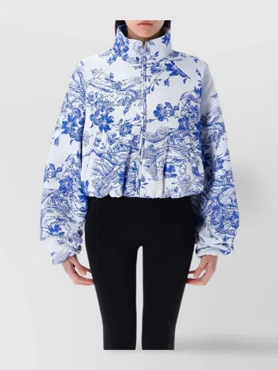 Nike Draped Jacquard Track Jacket In Blue