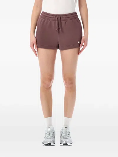 Nike Drawstring-fastening Shorts In Brown