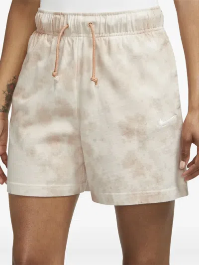 Nike Drawstring Jersey Shorts In Neutral
