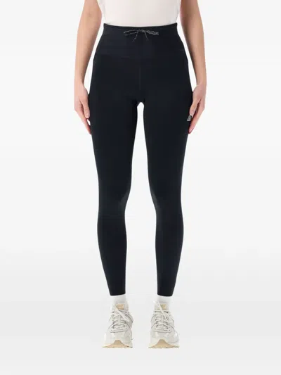 Nike Drawstring Leggings In Black