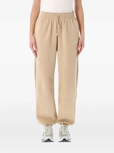 Nike Drawstring Track Pants In Neutral