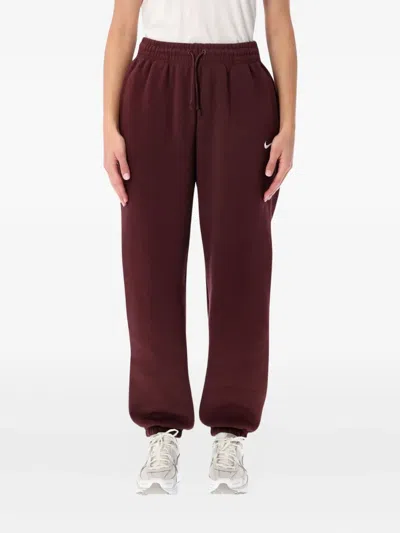 Nike Drawstring Track Pants In Red