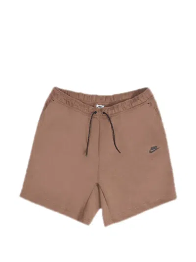 Nike Drawstring-fastening Shorts In Brown
