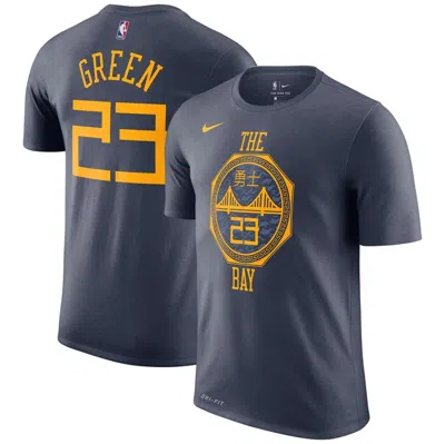 Nike Draymond Green Navy Golden State Warriors 2018/19 City Edition Name & Number T-shirt
