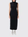Nike Logo-print Sleeveless Maxi Dress In Black