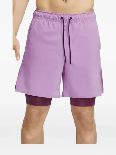 Nike Dri-fit 2-in-1 Shorts In Purple