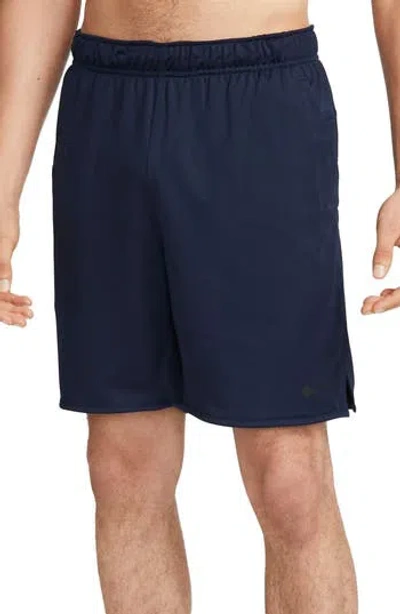 Nike Dri-fit 7-inch Brief Lined Versatile Shorts In Obsidian/black