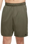Nike Dri-fit 7-inch Brief Lined Versatile Shorts In Olive/ Black