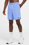 Nike Dri-fit 7-inch Brief Lined Versatile Shorts In Royal Pulse/black