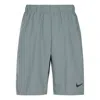 Nike Dri-fit 9 Solid Color Woven Training Sports Shorts Gray