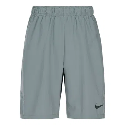 Nike Dri-fit 9 Solid Color Woven Training Sports Shorts Gray