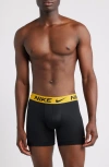 Nike Dri-fit Adv 3-pack Micro Boxer Briefs In Black