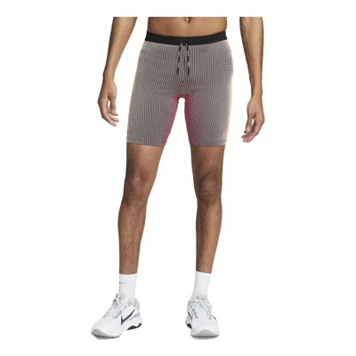 Nike Dri-fit Adv Aeroswift 1/2-length Racing Shorts 'multi-color' In Gray