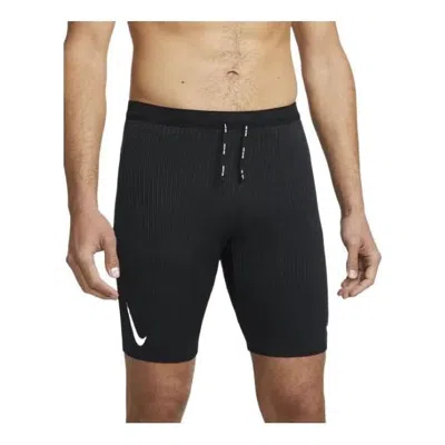 Nike Dri-fit Adv Aeroswift 1/2-length Racing Tights In Black