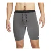 Nike Dri-fit Adv Aeroswift 1/2-length Racing Tights 'grey' In Gray