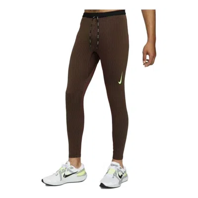 Nike Dri-fit Adv Aeroswift Racing Men's Tights Pants 'brown'