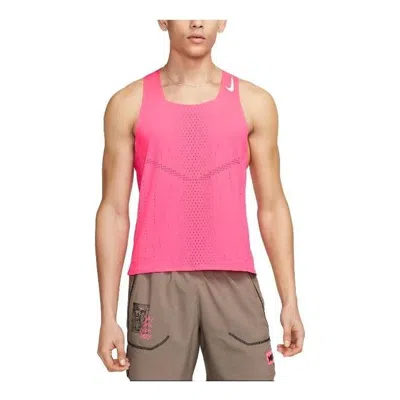 Nike Dri-fit Adv Aeroswift Racing Running Singlet 'pink'