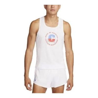 Nike Dri-fit Adv Aeroswift Running Singlet Tank 'white'