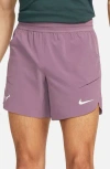 Nike Dri-fit Adv Rafa Tennis Shorts In Violet Dust/green Glow